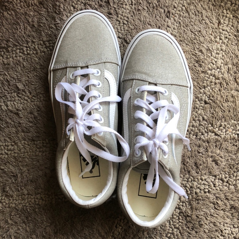 VANS Old Skool Sneakers Khaki Size 6.5